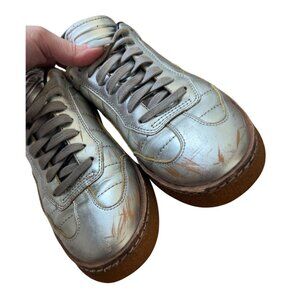 Alexander Wang silver‎ distressed sneaker size EU 38 W 7.5-8